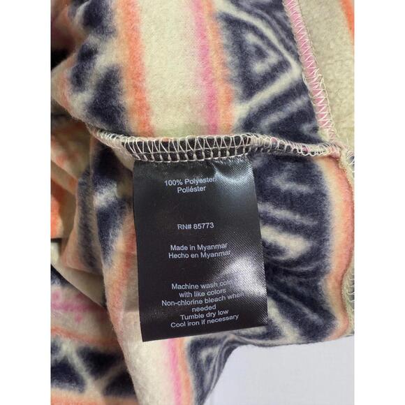 New O'Neil Women's  Sierra Tribal Fleece Quarter-Zip Pullover Hoodie Size Medium - Picture 5 of 9